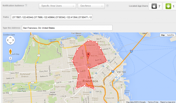 geofencing push notifications
