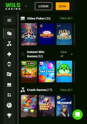 Discover Wild Casino, one of the best crash casinos