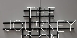 The Journey Is On Sign